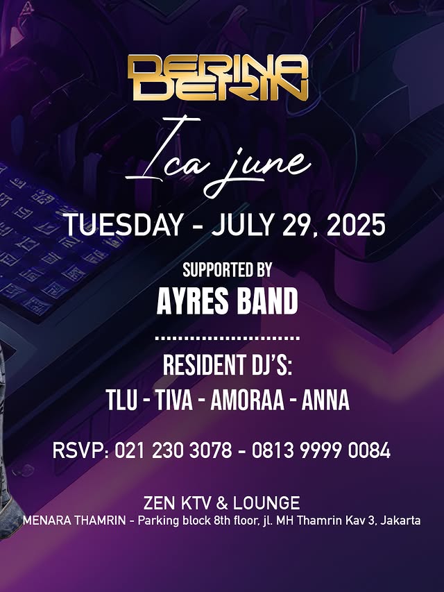 ZEN KTV & LOUNGE JAKARTA - BREAKBEAT NIGHT (DERINA DERIN & ICA JUNE))