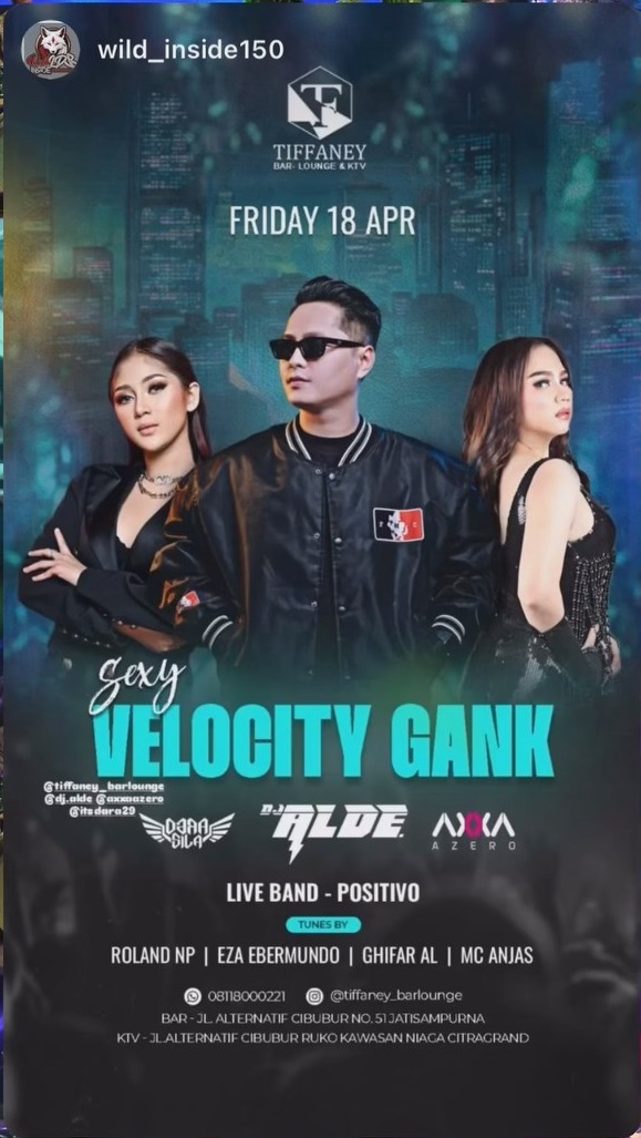 TIFFANEY BAR LOUNGE & KTV - VELOCITY GANK (DERA BILA, ALDE, AXXA AZERO)