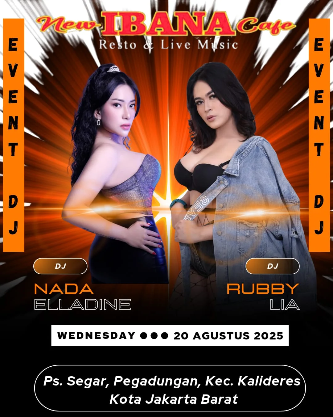 NEW IBANA CAFE JAKARTA - NADA ELLADINE & RUBBYLIA