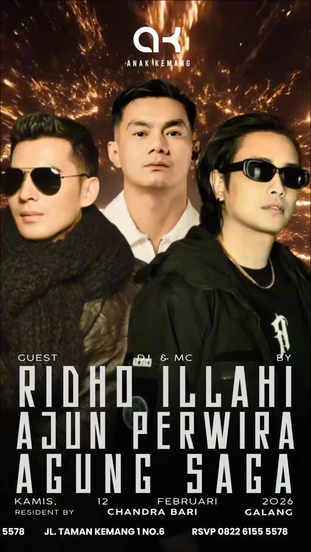 ANAK KEMANG CAFE JAKARTA - RIDHO ILLAHI, AJUN PERWIRA, AGUNG SAGA