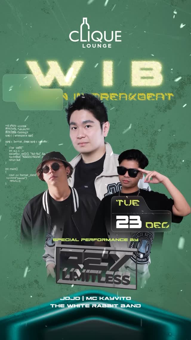 CLIQUE SPOT GADING SERPONG - WOMAN IN BREAKBEAT (REY LIMITLESS)