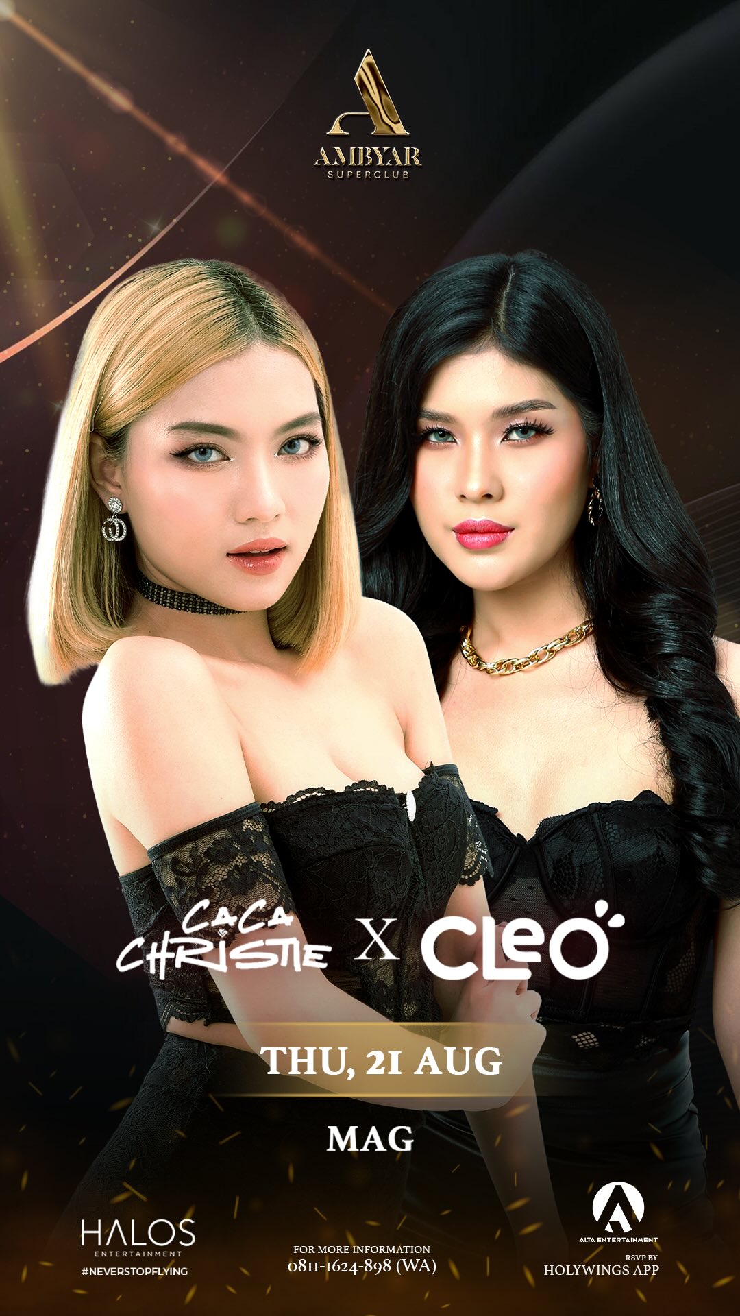 AMBYAR SUPERCLUB ARTHA GADING - CACA CHRISTIE X CLEO