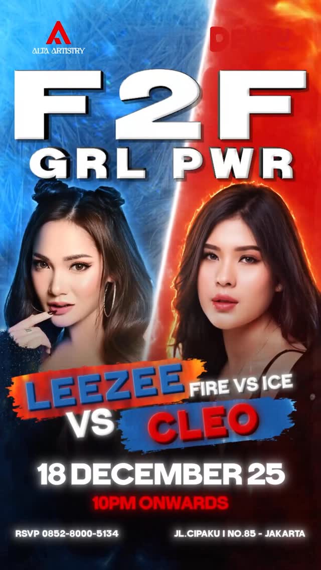 DELULU JAKARTA - F2F GRL PWR (LEEZEE VS CLEO)