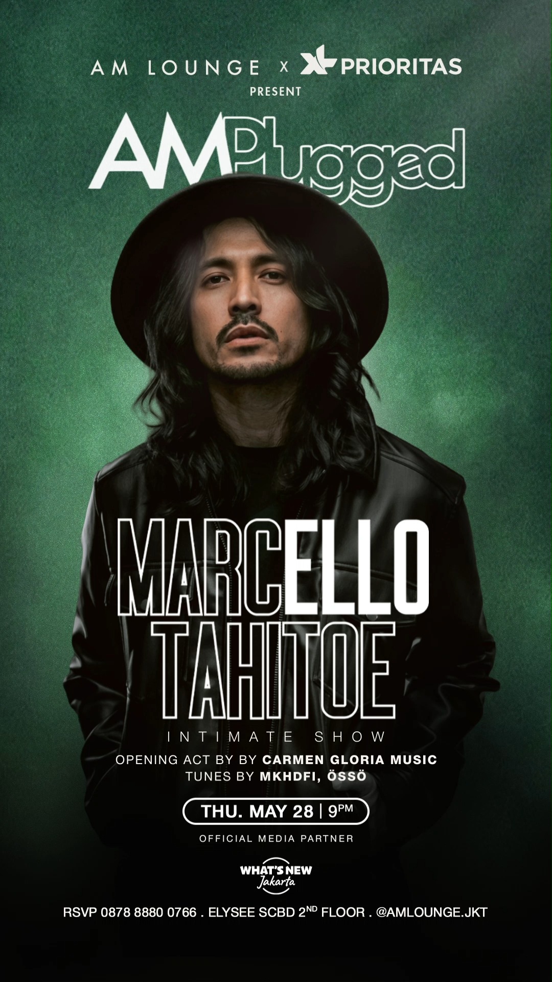 AM LOUNGE JAKARTA - AMPLUGGED (MARCELLO TAHITOE)