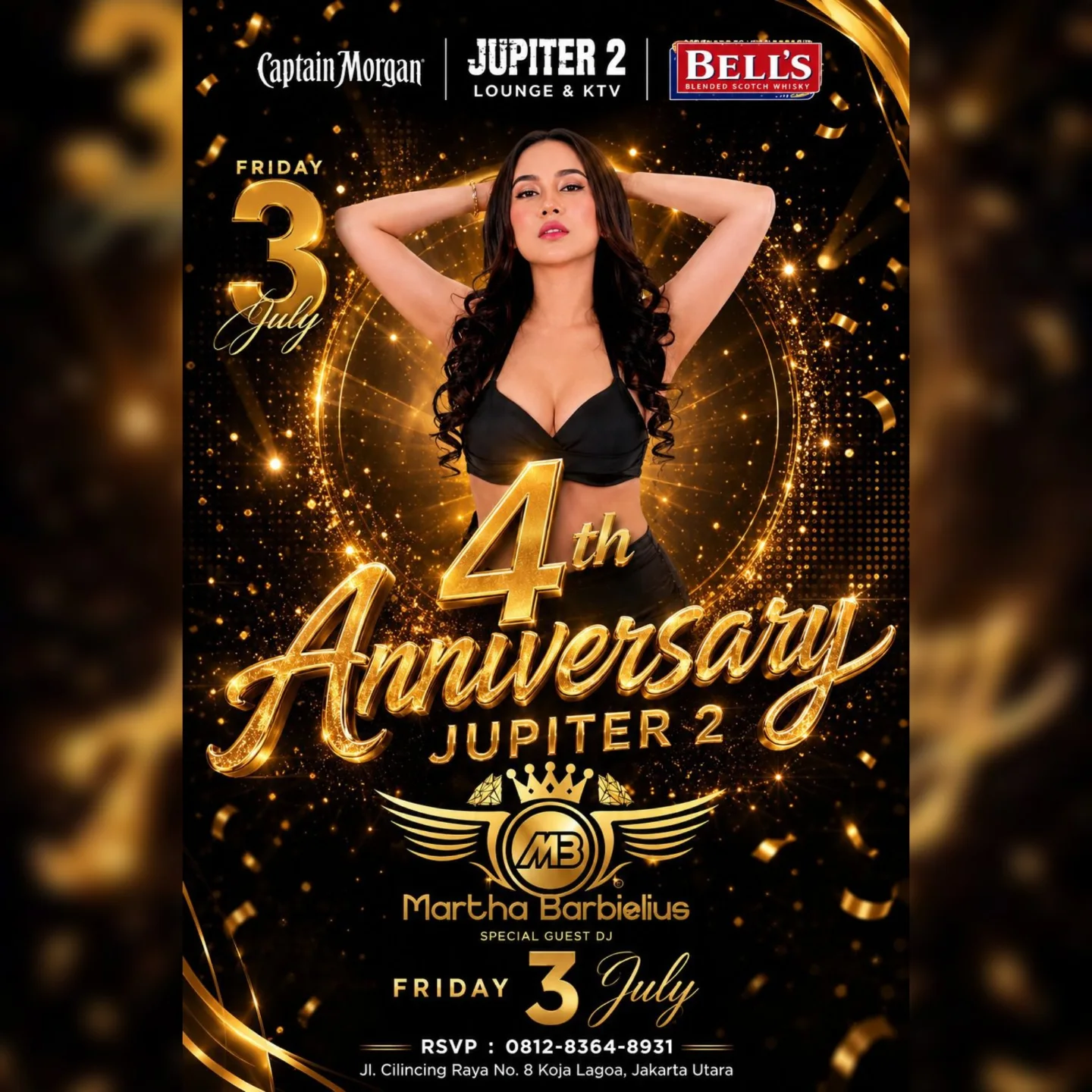JUPITER 2 LOUNGE & KTV KOJA JAKARTA - 4TH ANNIVERSARY (MARTHA BARBIELIUS)