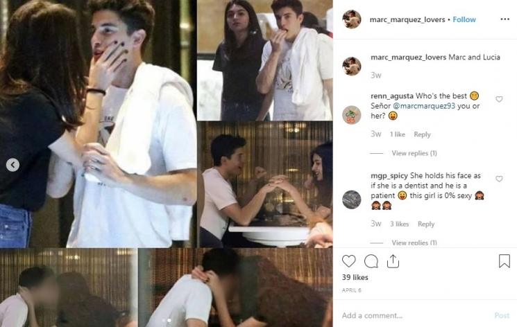 Ini Dia Model Seksi Asal Spanyol Gandengan Baru Pembalap MotoGP Marc Marquez