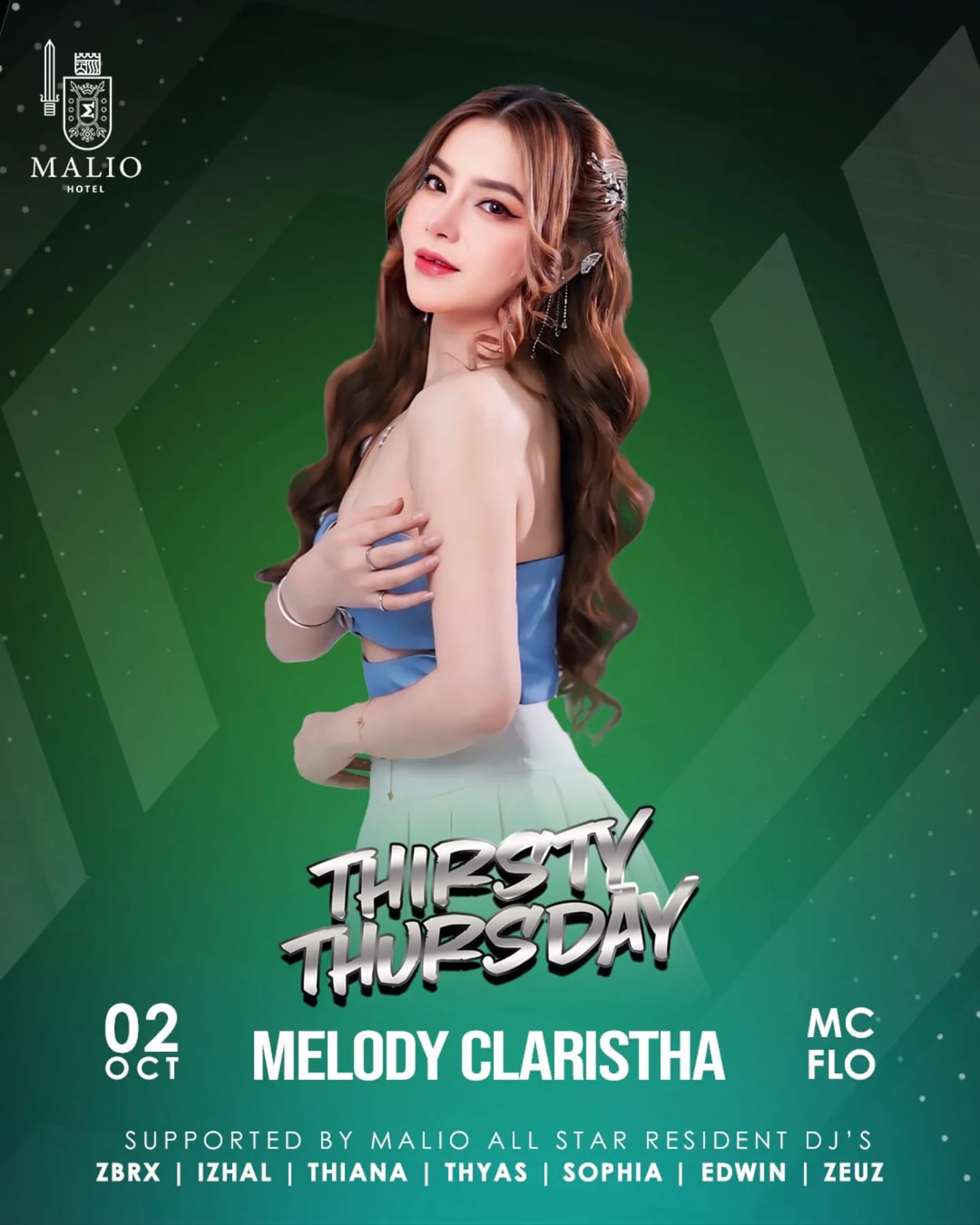 MALIO HOTEL JAKARTA - THIRSTY THURSDAY (MELODY CLARISTHA)