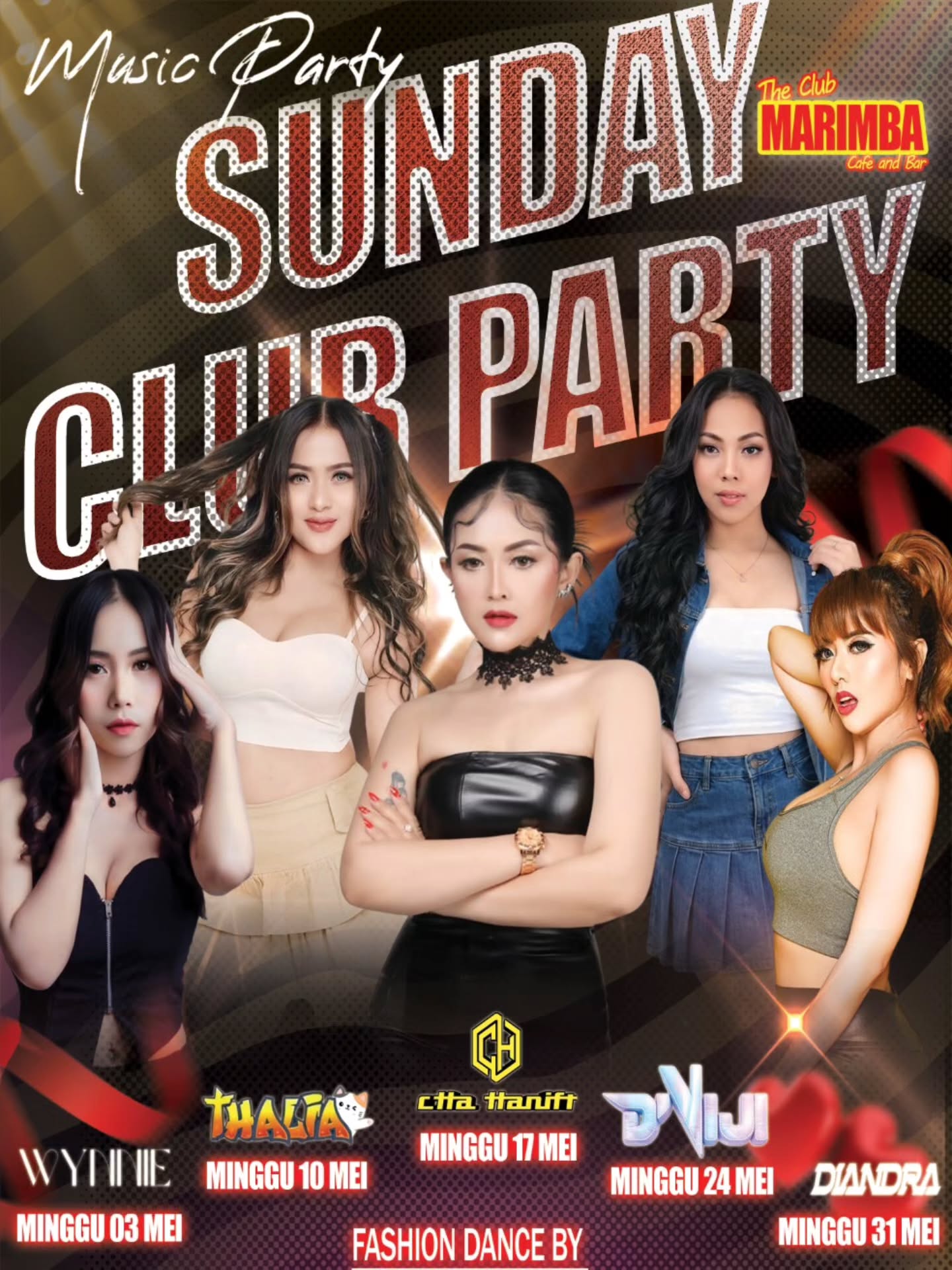 MARIMBA CAFE & BAR JAKARTA - SUNDAY CLUB PARTY (CHA HANIFF)