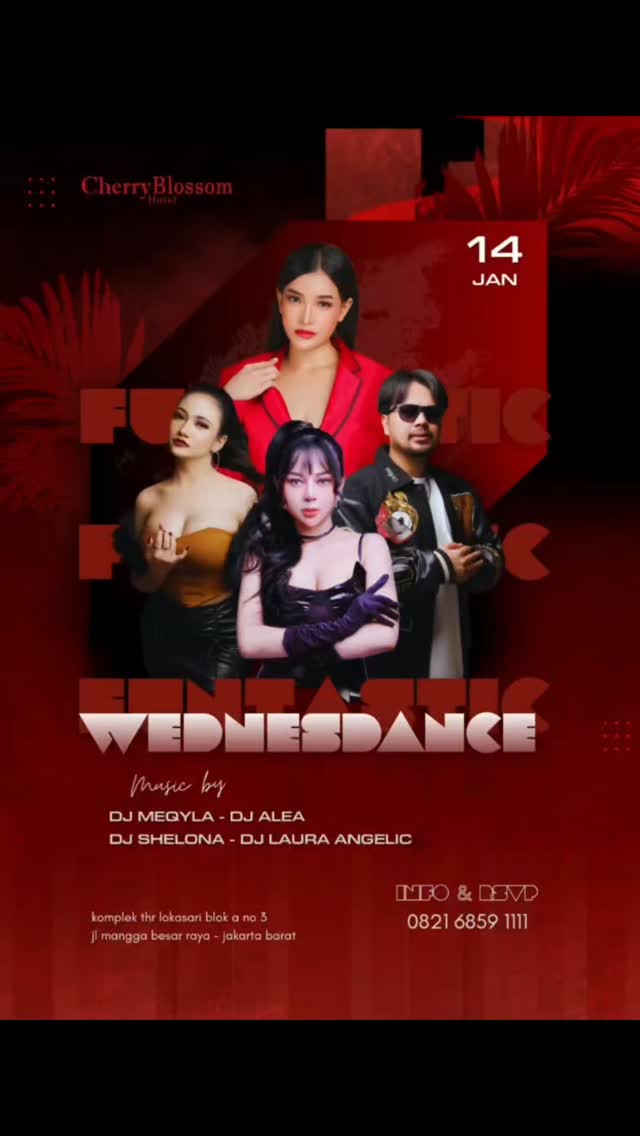 CHERRY BLOSSOM JAKARTA - FUNTASTIC WEDNESDANCE (MEQYLA, ALEA, SHELONA, LAURA ANGELIC)