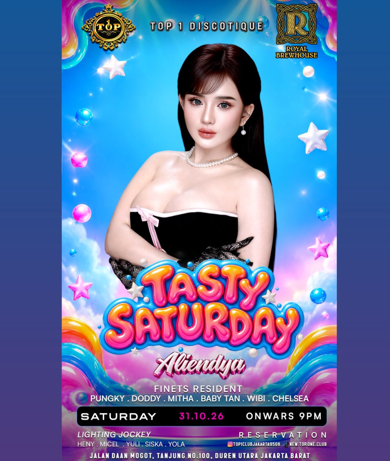 TOP 1 CLUB JAKARTA - TASTY SATURDAY (ALIENDYA)
