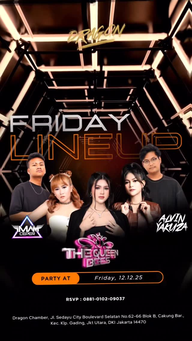 DRAGON BEER CHAMBER JAKARTA - THE QUEEN BEES, IMAM CEPER, ALVIN YAKUZA