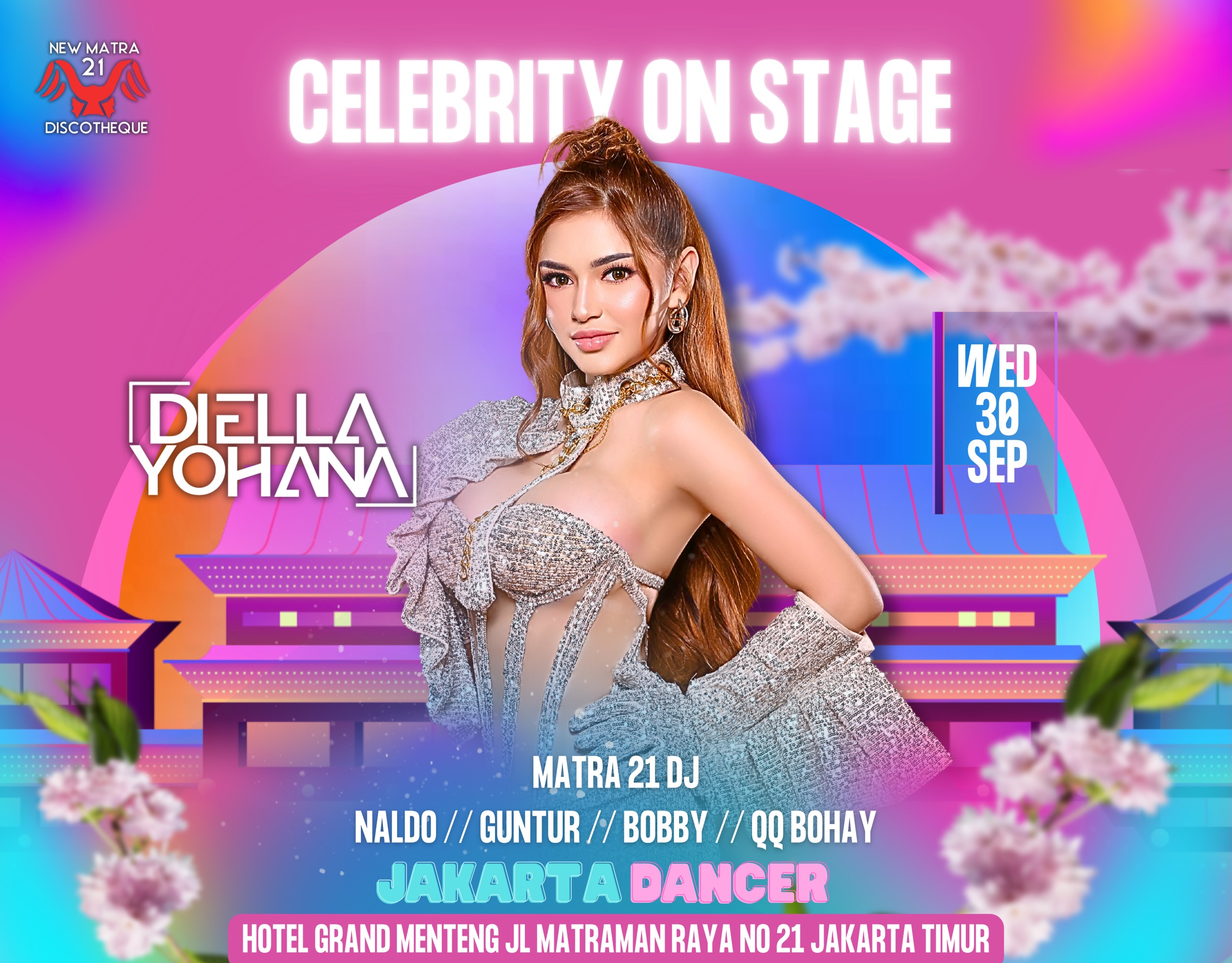 MATRA 21 CLUB JAKARTA - CELEBRITY ON STAGE (DIELLA YOHANA)