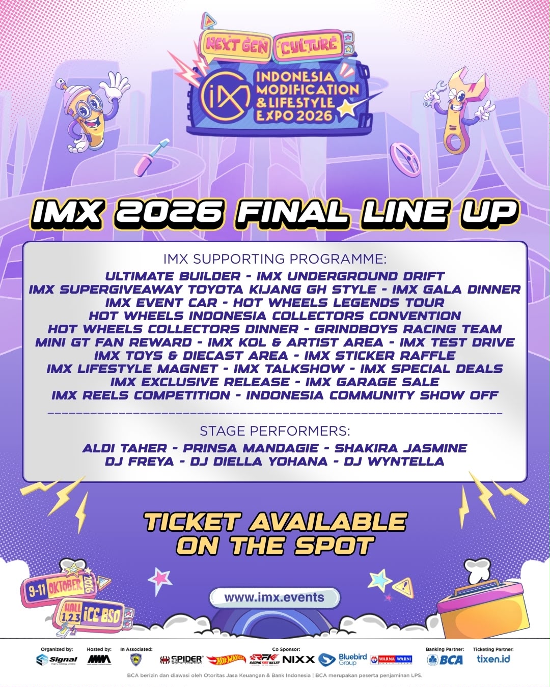 Bawa Atmosfer Modifikasi Dunia, IMX 2026 “Next Gen Culture” Siapkan Final Line Up Terbesar Sepanjang Sejarah