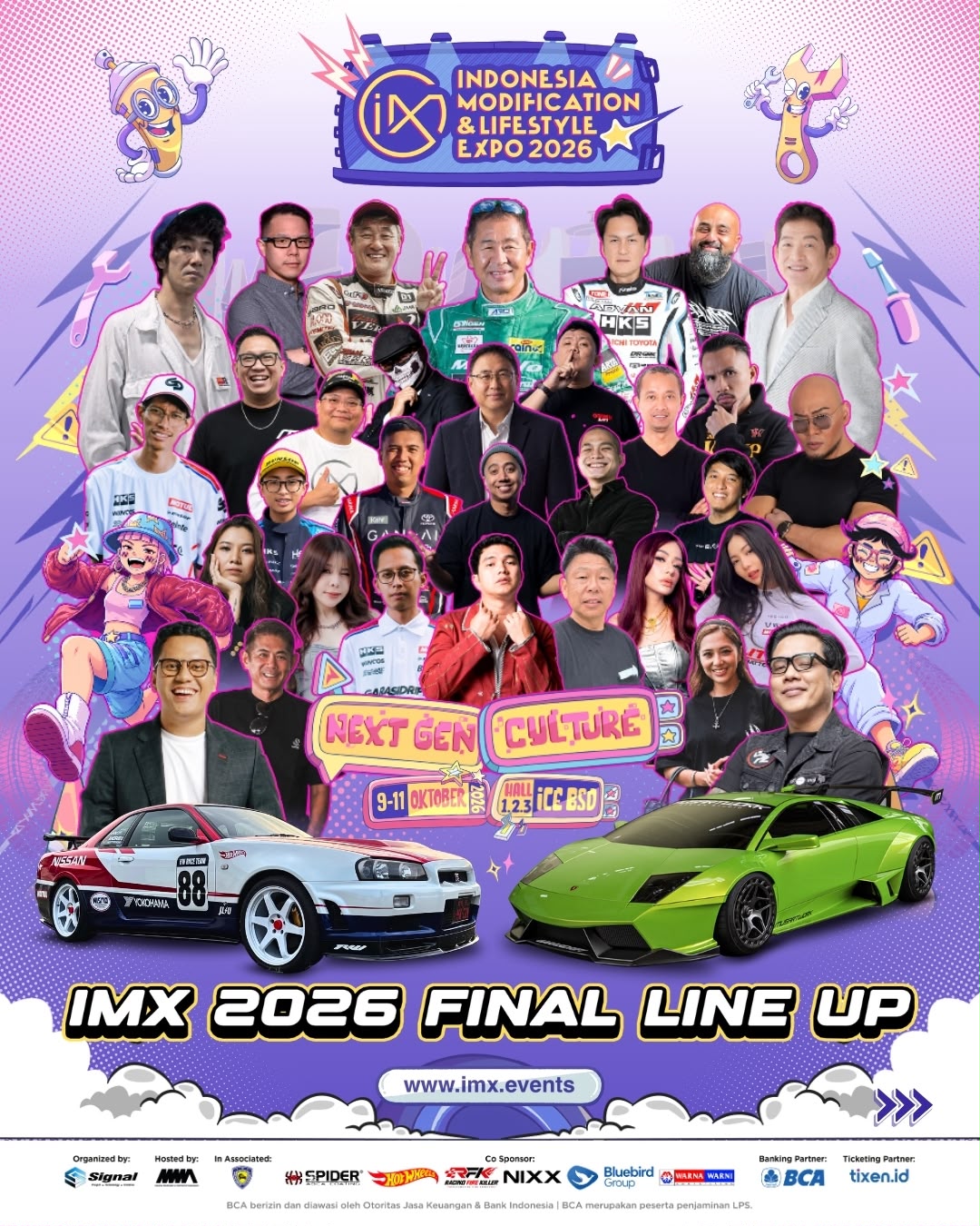 Bawa Atmosfer Modifikasi Dunia, IMX 2026 “Next Gen Culture” Siapkan Final Line Up Terbesar Sepanjang Sejarah