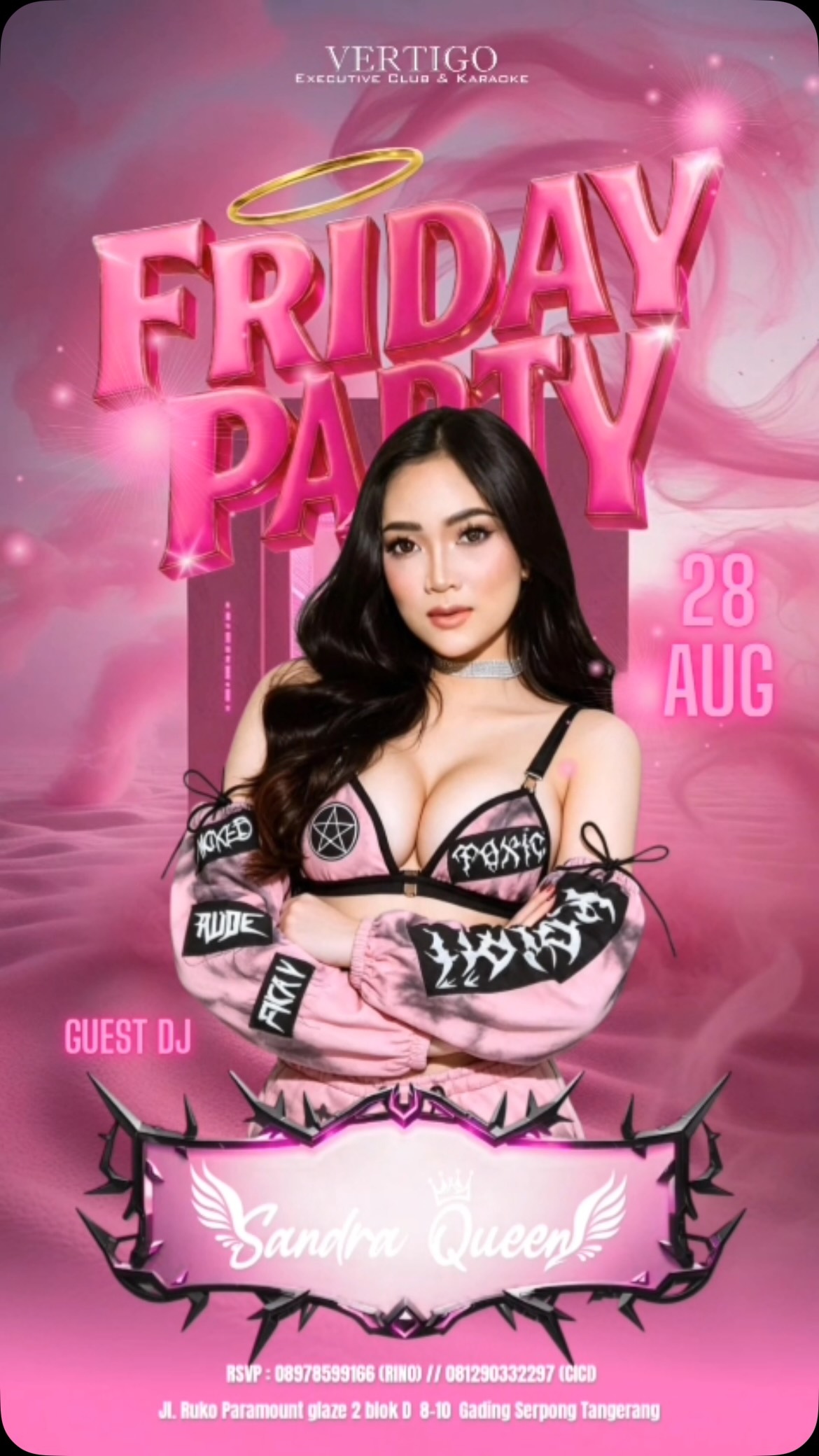 VERTIGO CLUB GADING SERPONG - FRIDAY PARTY (SANDRA QUEEN)