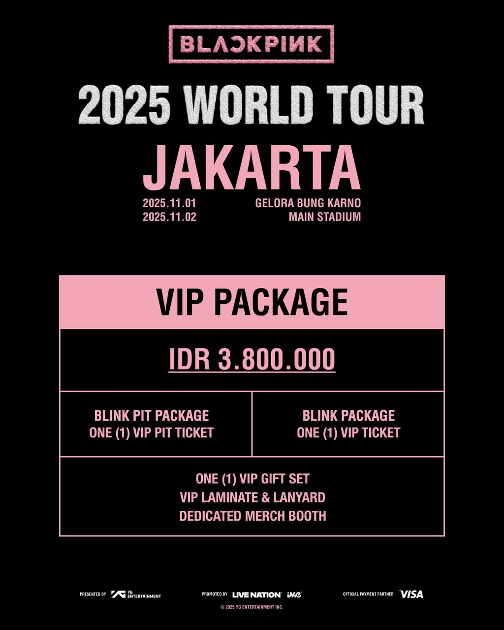 Blink Merapat! BLACKPINK Siap Guncang Jakarta Awal November
