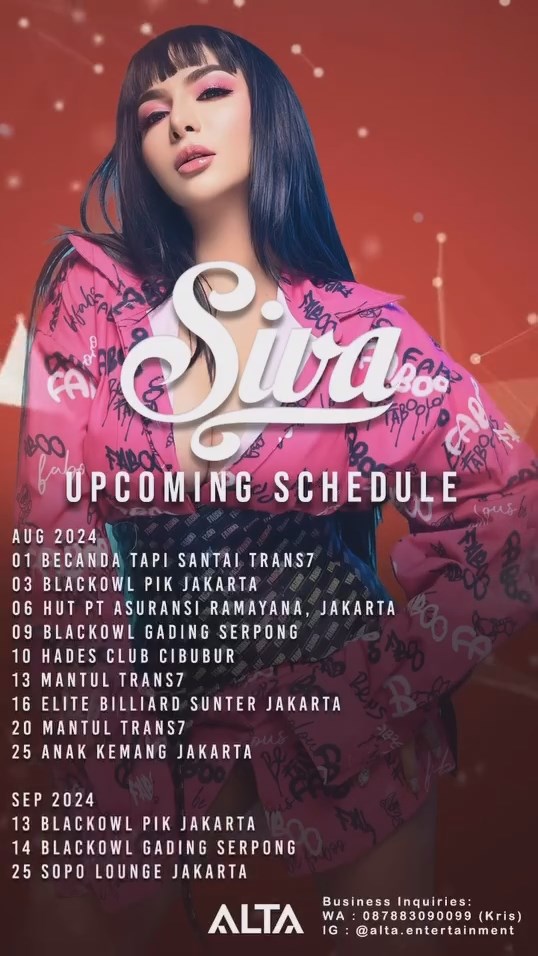 Jadwal Event Tanggal 9-14 September 2024