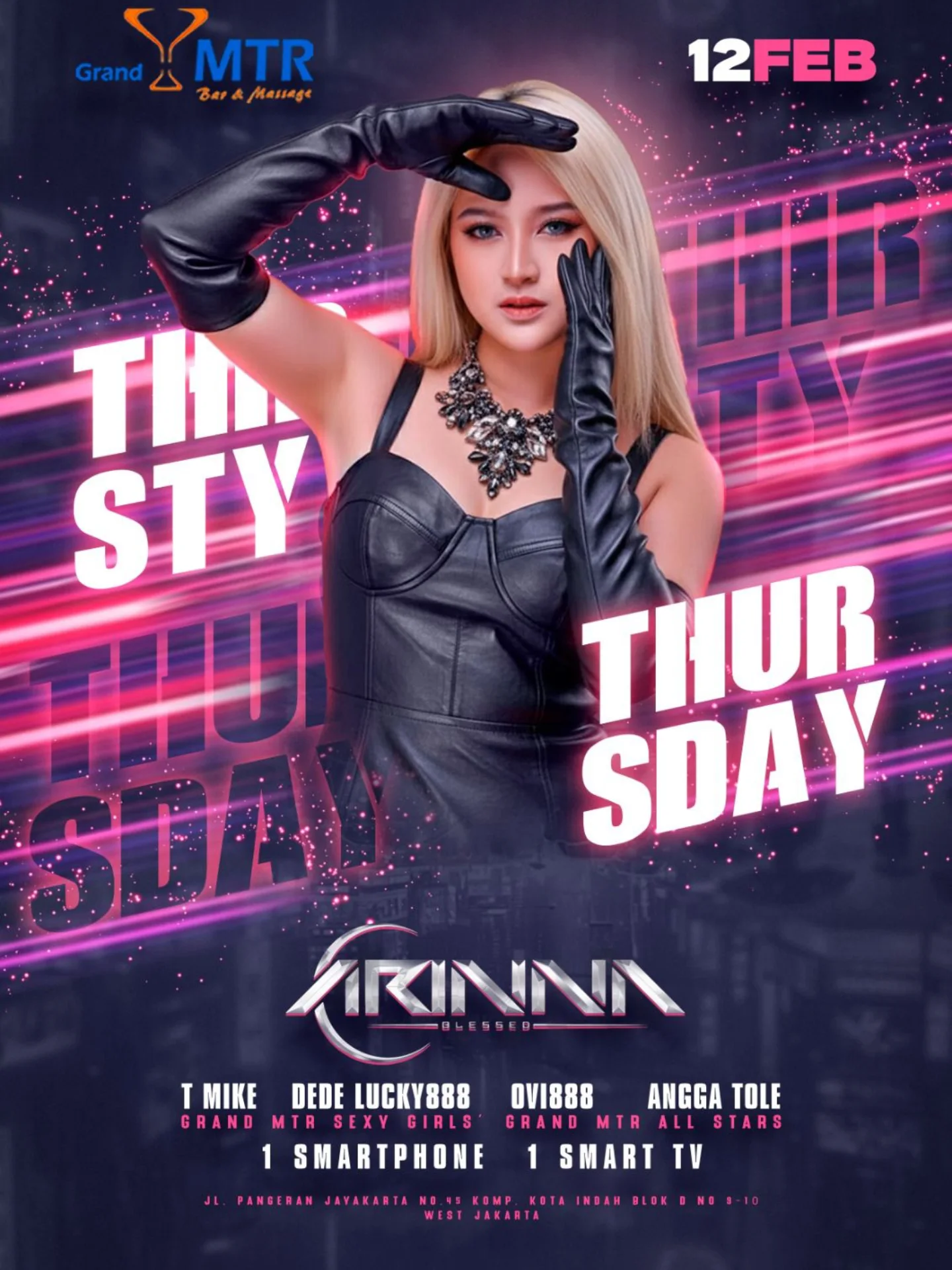 GRAND MTR BAR & MASSAGE - THIRSTY THURSDAY (ARINNA BLESSED)