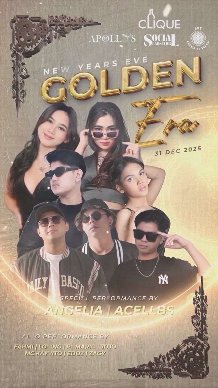 CLIQUE SPOT GADING SERPONG - NEW YEARS EVE GOLDEN ERA (ANGELIA, ACELLBS)
