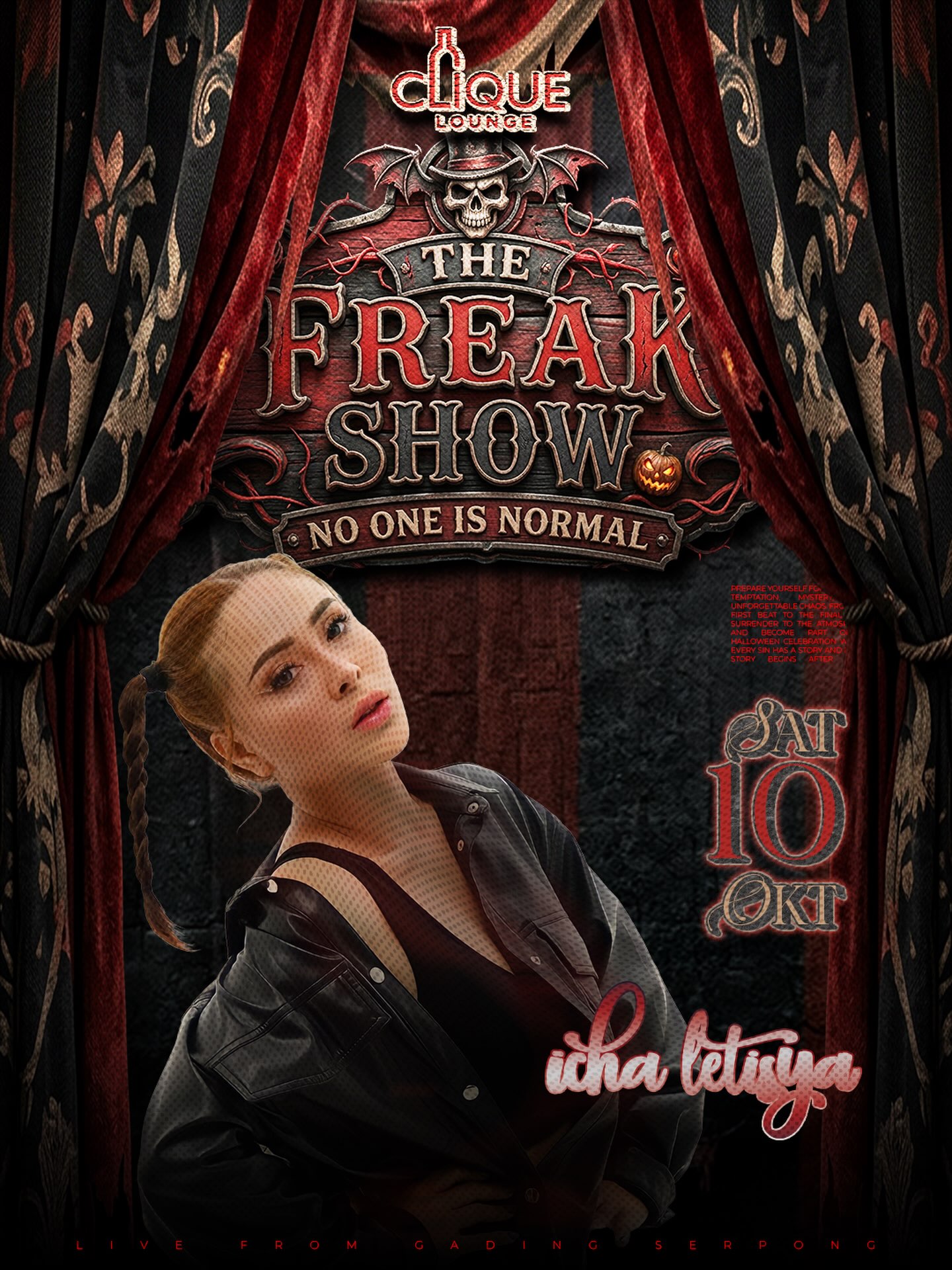 CLIQUE SPOT GADING SERPONG - THE FREAK SHOW (ICHA LETISYA)