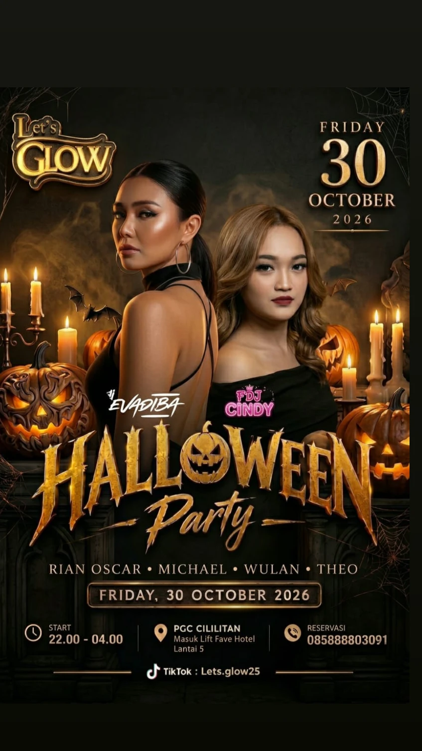 LET'S GLOW KTV CILILITAN - HALLOWEEN PARTY (EVADIBA & CINDY)