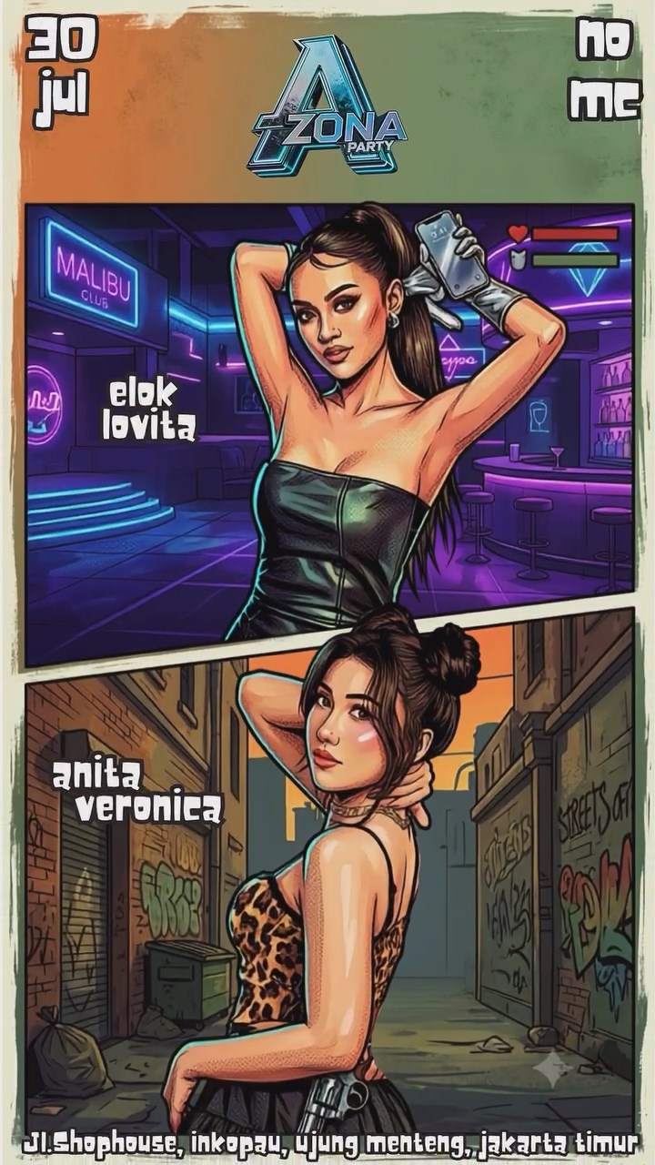 ZONA PARTY JAKARTA - ELOK LOVITA & ANITA VERONICA