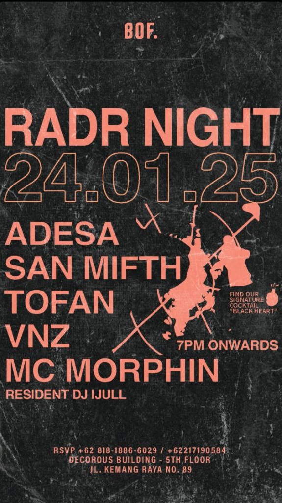 BOF KEMANG JAKARTA - RADR NIGHT