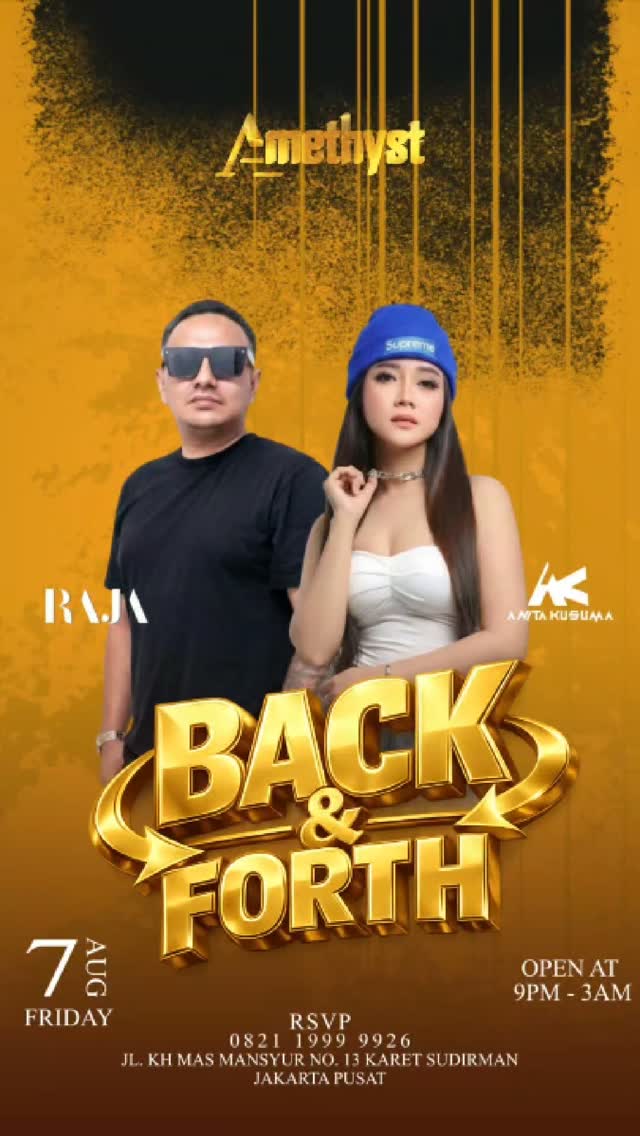 AMETHYST CLUB JAKARTA - BACK & FORTH (RAJA & ANITA KUSUMA)