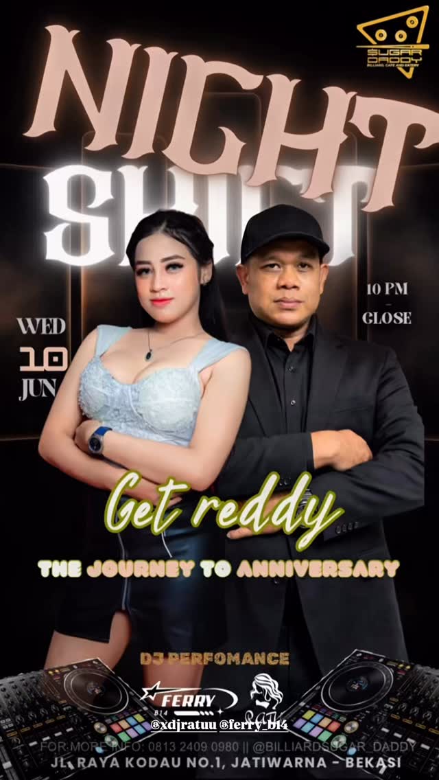 SUGAR DADDY BILLIARD, CAFE AND EATERY BEKASI - NIGHT SHIFT (RATU & FERRY B14)