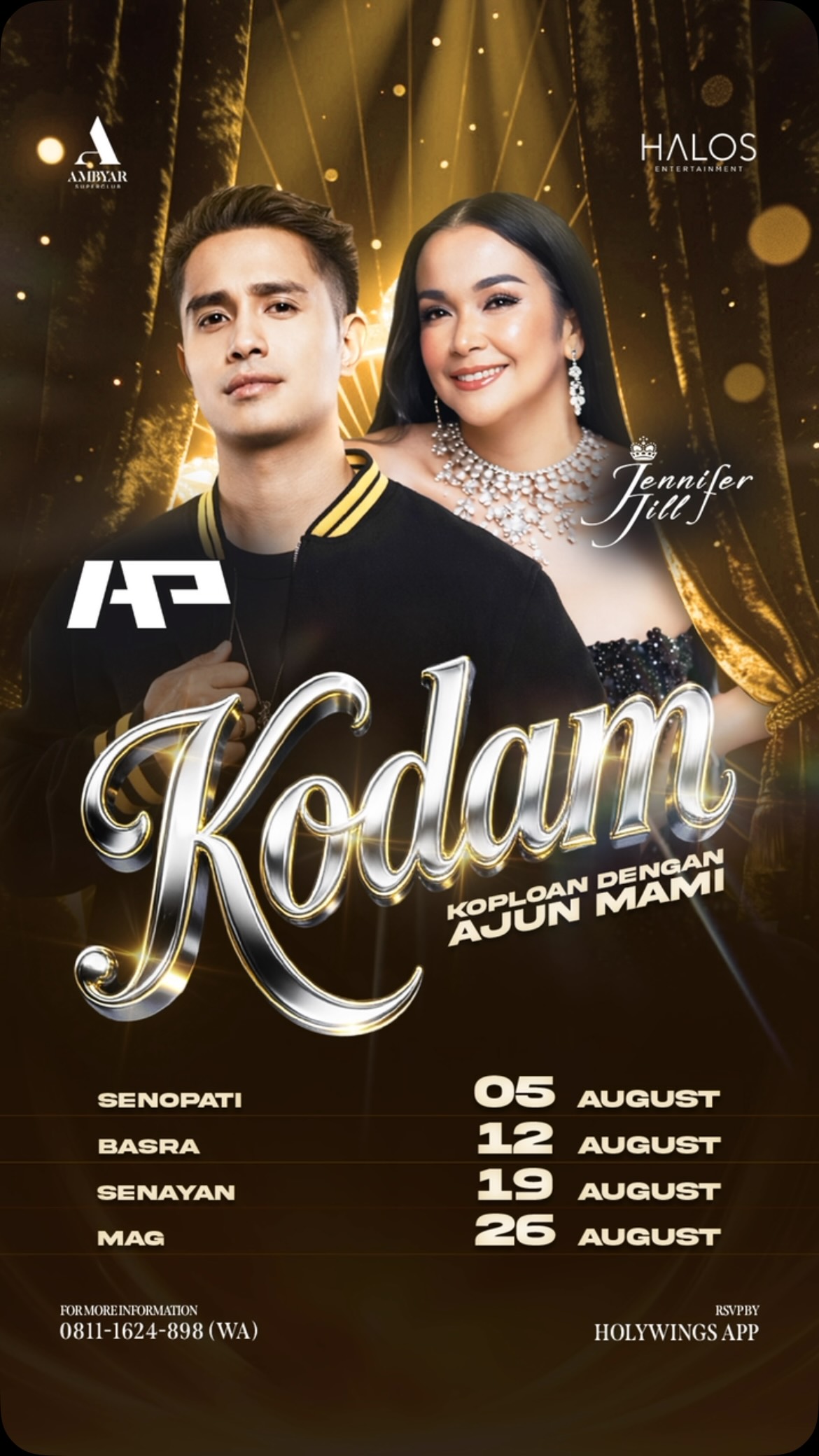 AMBYAR SUPERCLUB SENOPATI - KODAM (AJUN PERWIRA & JENNIFER JILL)