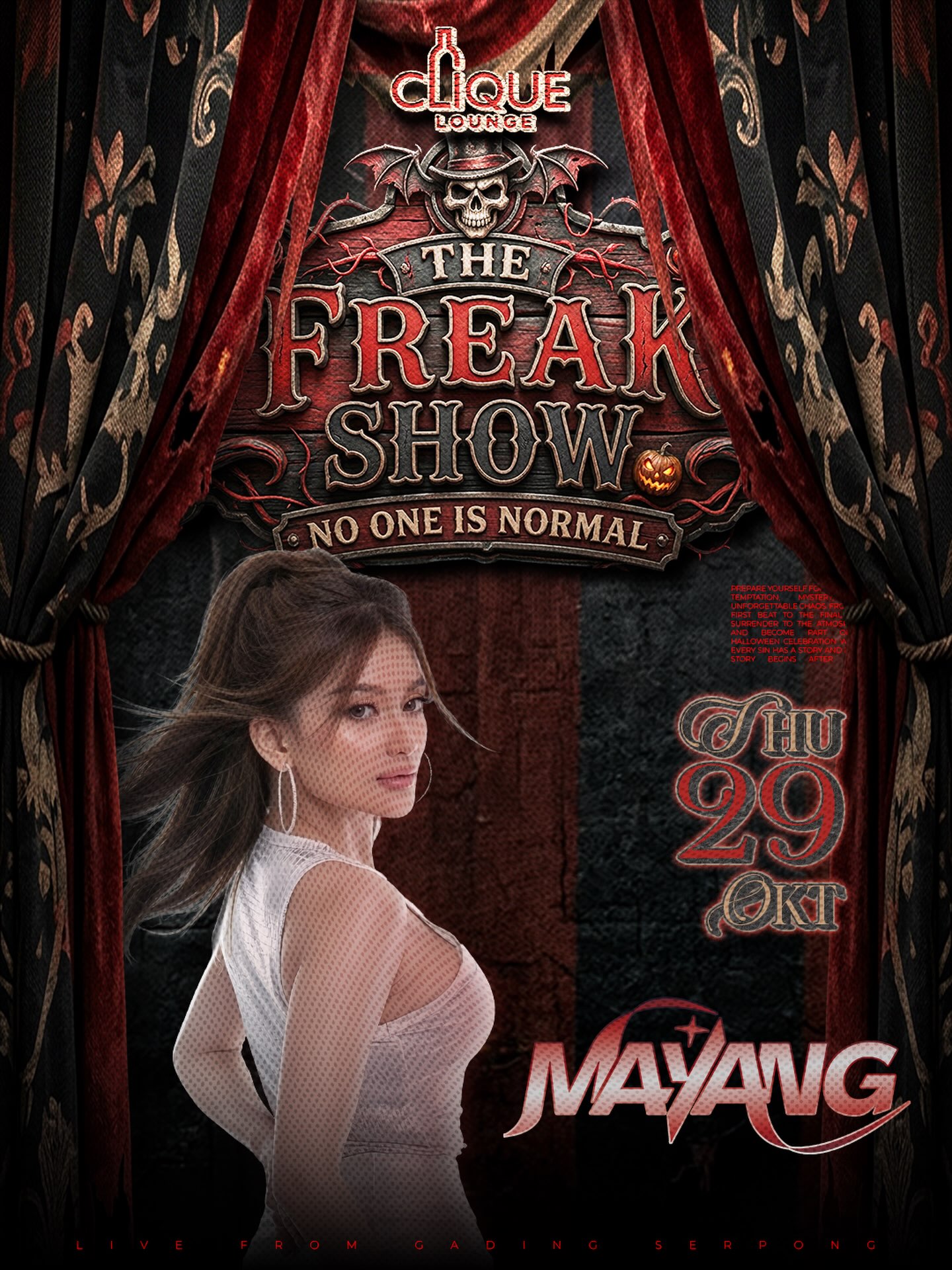 CLIQUE SPOT GADING SERPONG - THE FREAK SHOW (MAYANG)