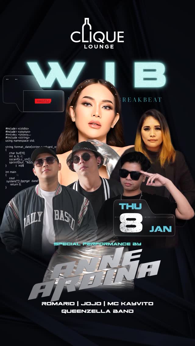 CLIQUE SPOT GADING SERPONG - WAKTU INDONESIA BREAKBEAT (ANNE ARDINA)