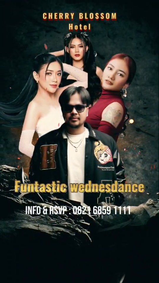 CHERRY BLOSSOM JAKARTA - FUNTASTIC WEDNESDANCE (MEQYLA, BUNGA CANTIKA, LAURA ANGELIC, MITHA ANGEL)