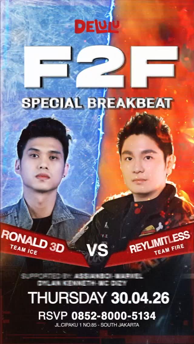DELULU JAKARTA - F2F SPECIAL BREAKBEAT (RONALD 3D VS REY LIMITLESS)