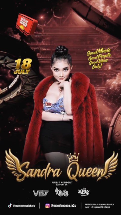 MAESTRO COCO MANGGA DUA JAKARTA - SANDRA QUEEN