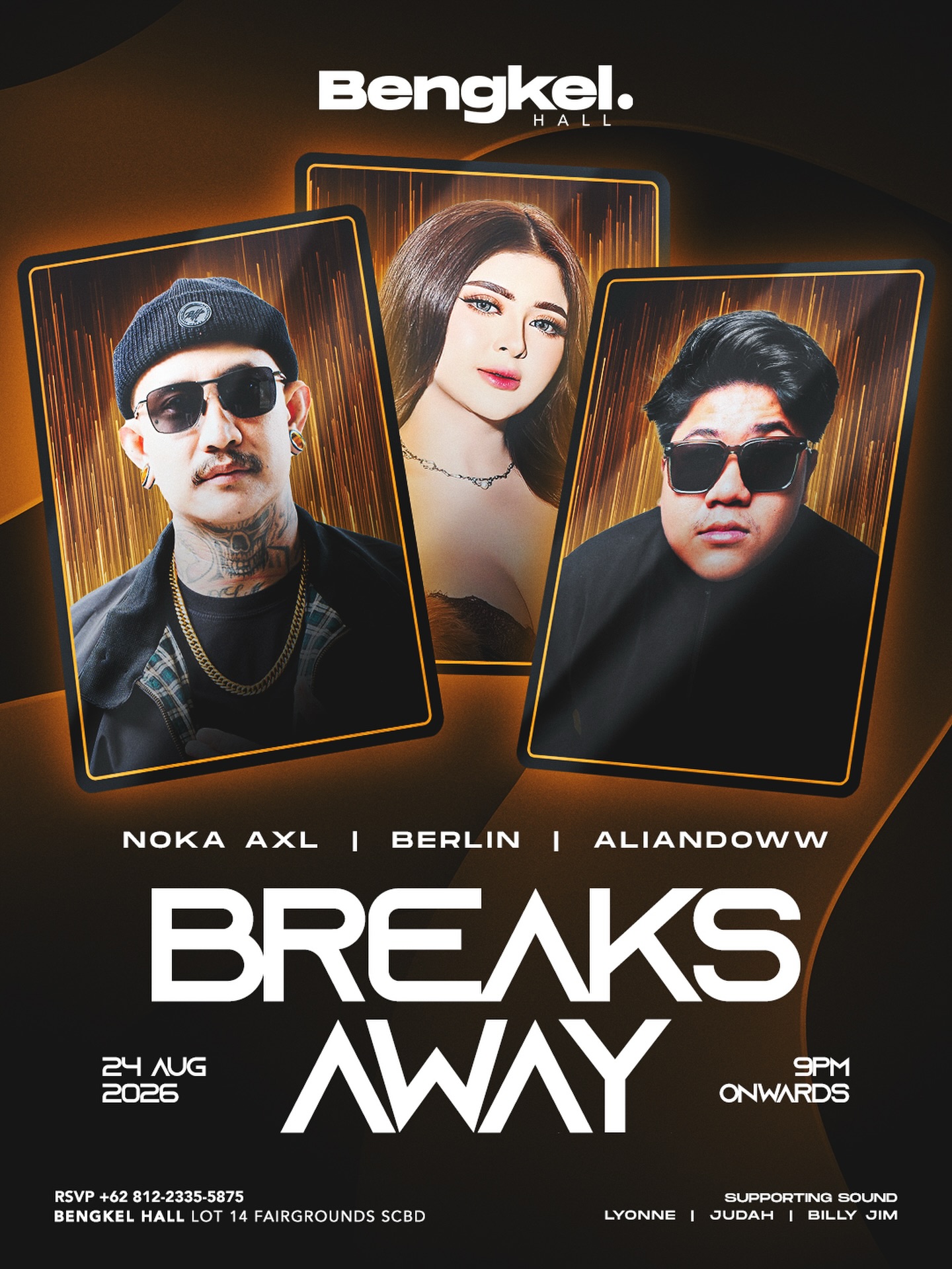 BENGKEL SCBD JAKARTA - BREAKS AWAY (NOKA AXL, BERLIN, ALIANDOWW)