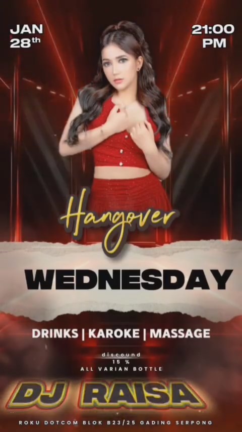 WS MASSAGE AND LOUNGE GADING SERPONG - HANGOVER WEDNESDAY (RAISA)
