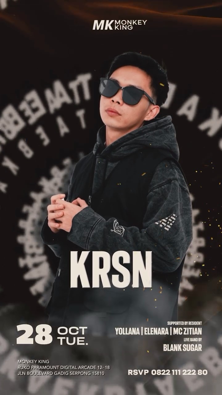 MONKEY KING BAR & LOUNGE GADING SERPONG - BREAKBEAT NIGHT (KRSN)