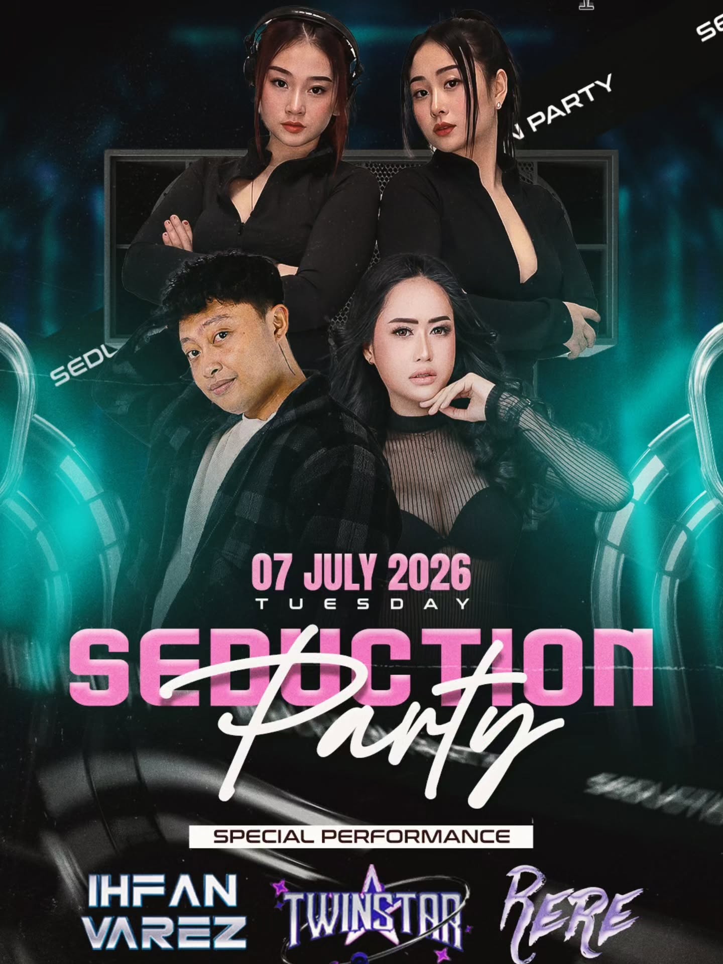 GRAND MANHATTAN CLUB JAKARTA - SEDUCTION PARTY (TWINSTAR, RERE, IHFAN VAREZ)