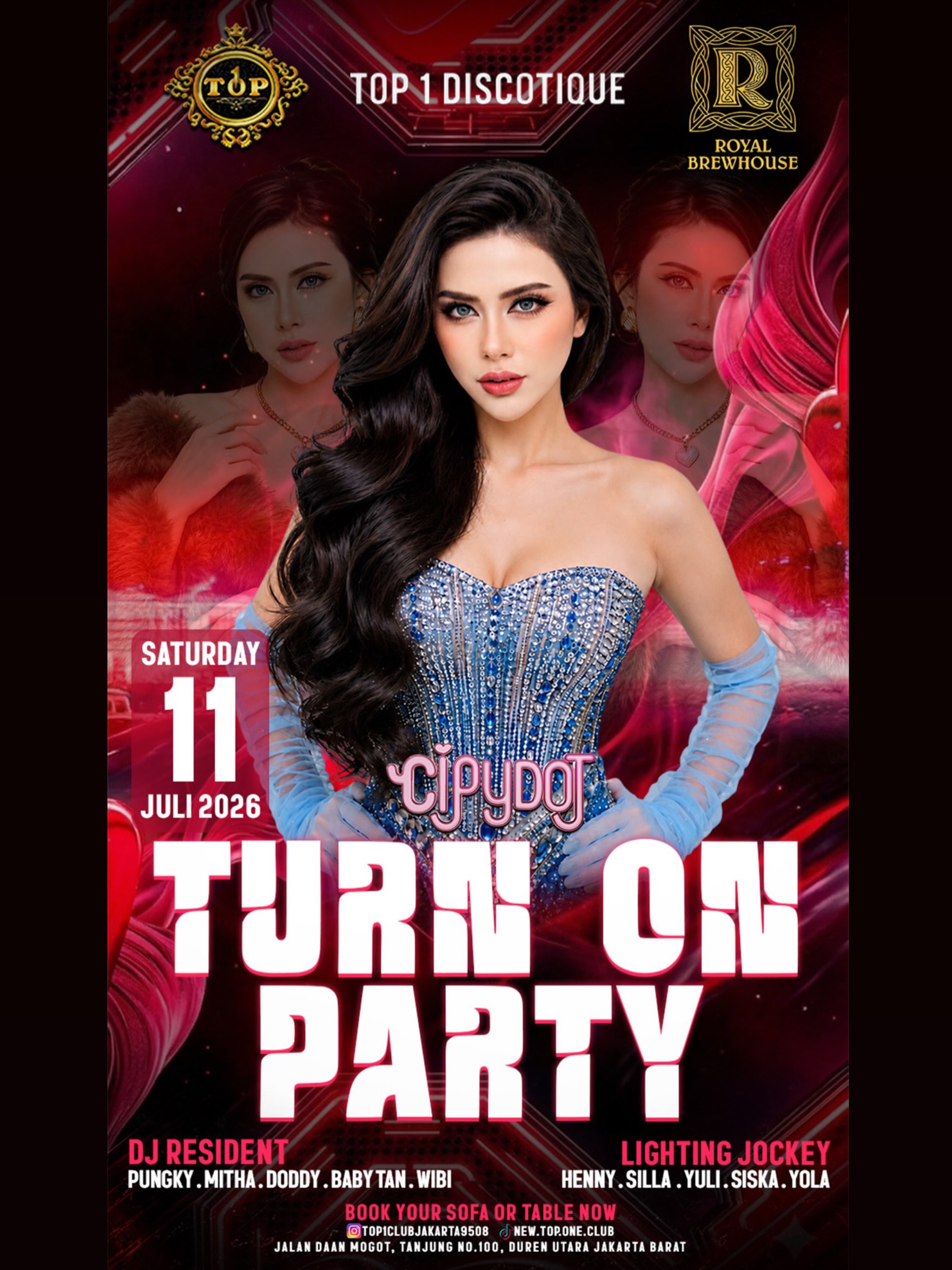 TOP 1 CLUB JAKARTA - TURN ON PARTY (CIPYDOT)