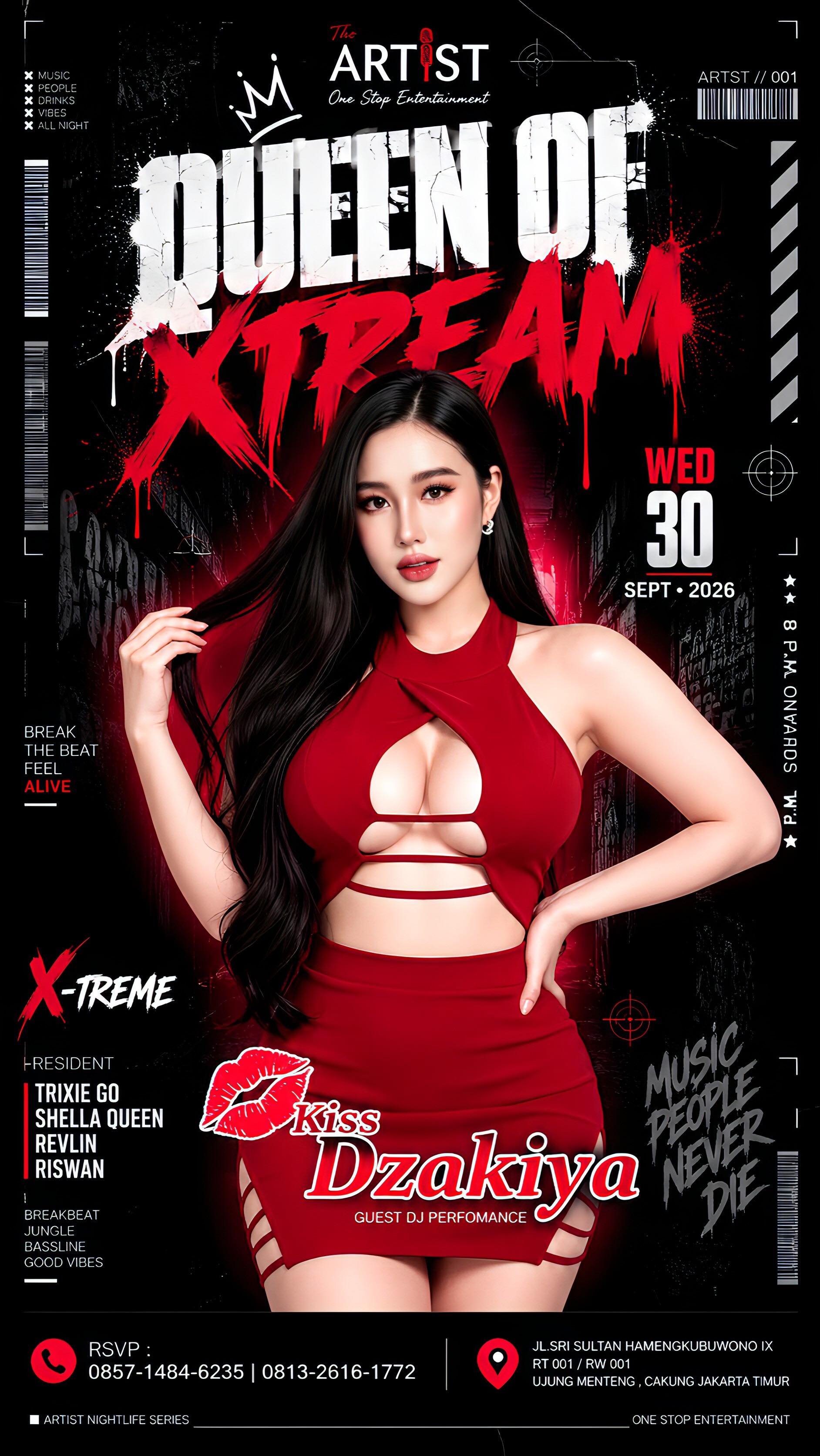 THE ARTIST KTV JAKARTA - QUEEN OF X-TREME (KISS DZAKIYA)