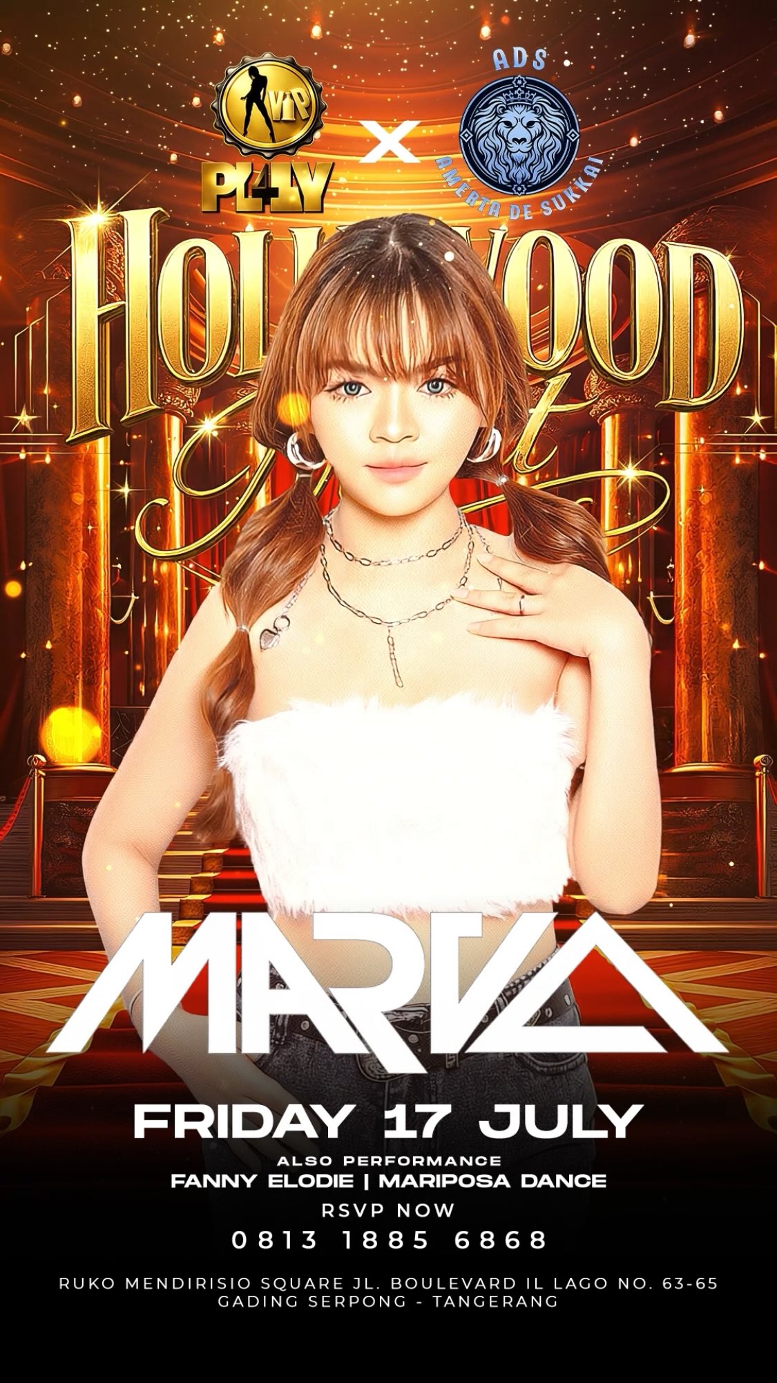 VIP PLAY GADING SERPONG - HOLLYWOOD NIGHT (MARVA)