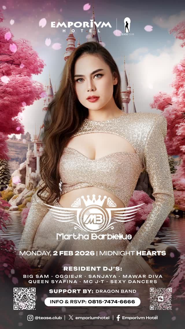 EMPORIUM TEASE CLUB JAKARTA - MIDNIGHT HEARTS (MARTHA BARBIELIUS)