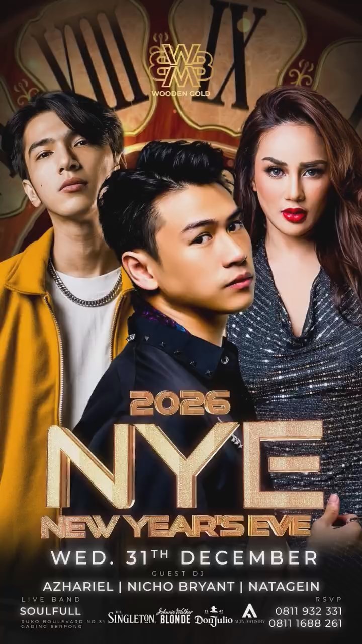 WOODEN BAR RESTO GADING SERPONG - 2026 NYE (AZHARIEL, NICHO BRYANT, NATAGEIN)