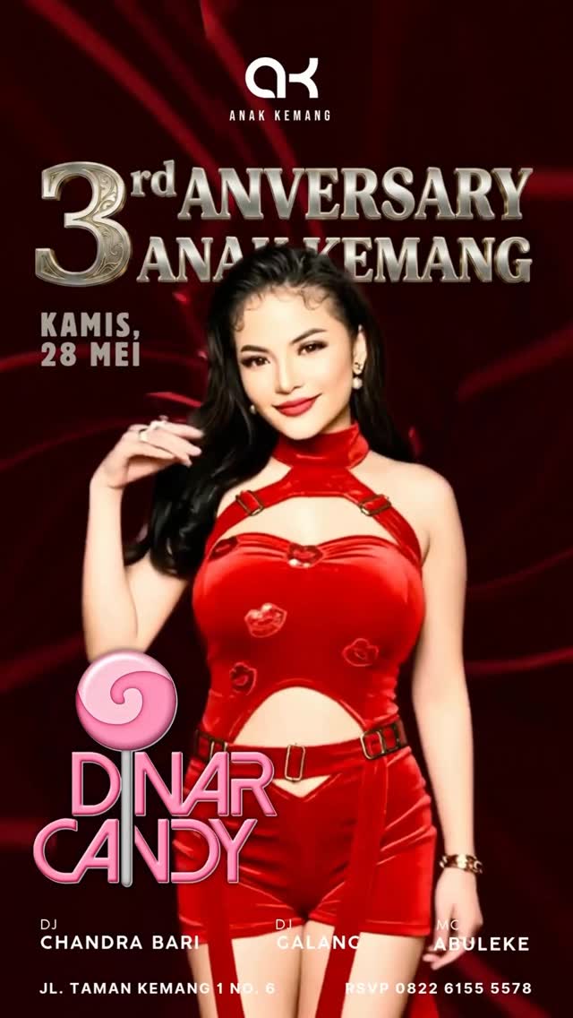 ANAK KEMANG CAFE JAKARTA - 3RD ANNIVERSARY (DINAR CANDY)