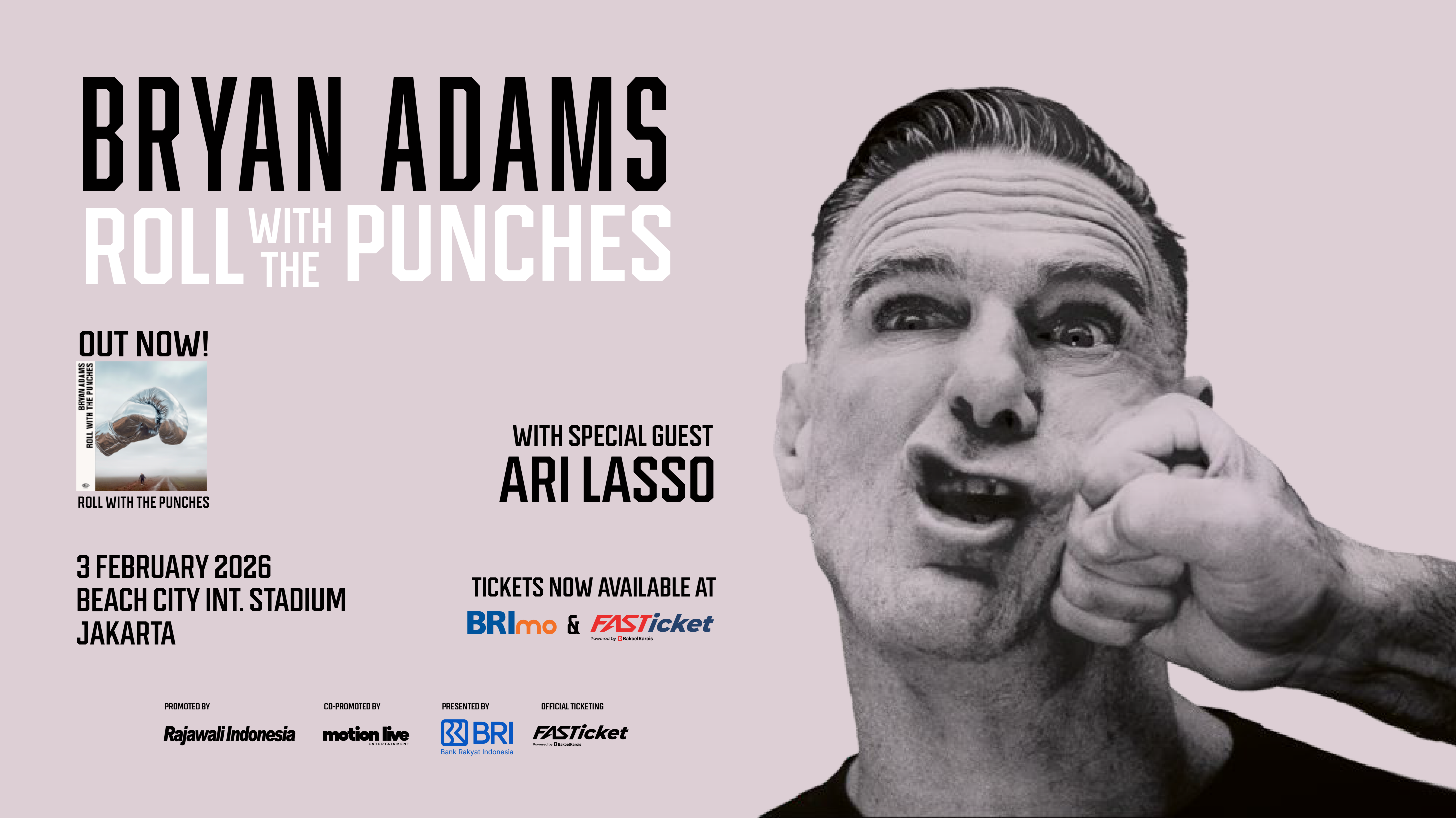 Bryan Adams Siap Guncang Jakarta Lewat Konser Roll With The Punches