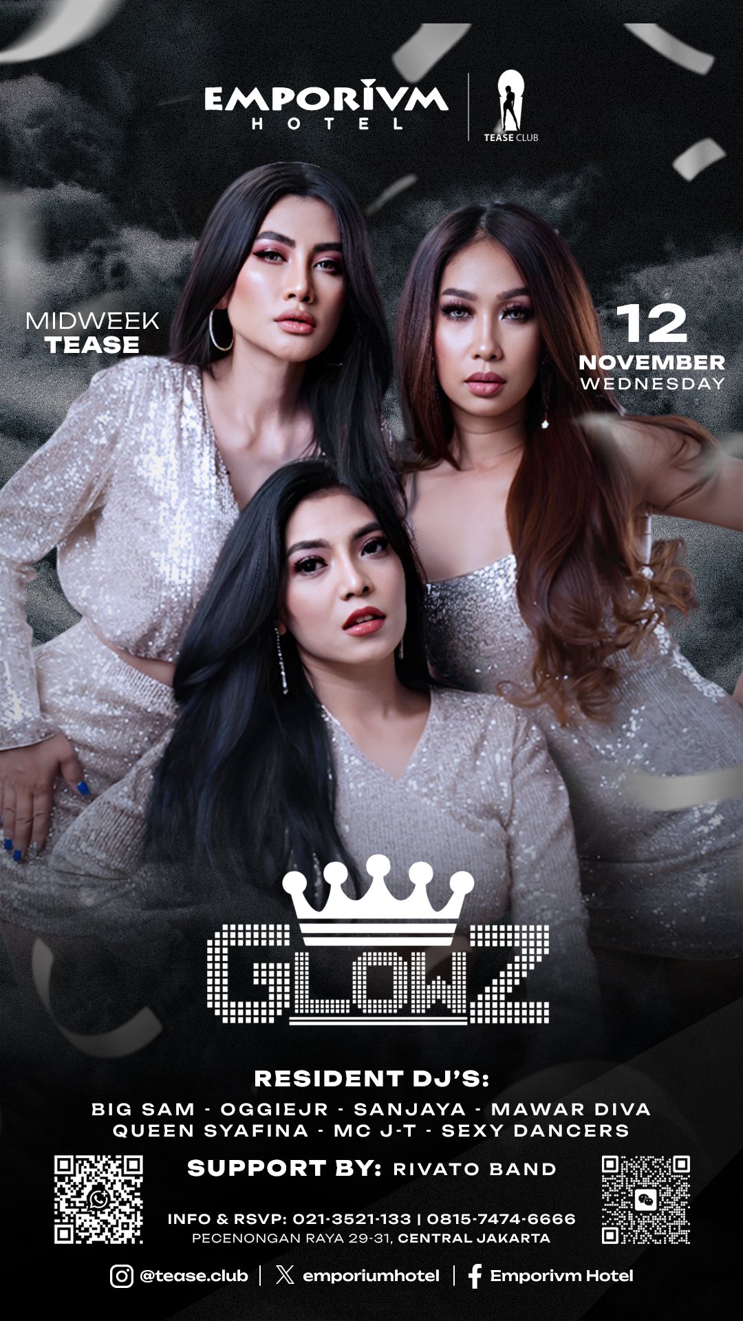 EMPORIUM TEASE CLUB JAKARTA - MIDWEEK TEASE (GLOWZ)