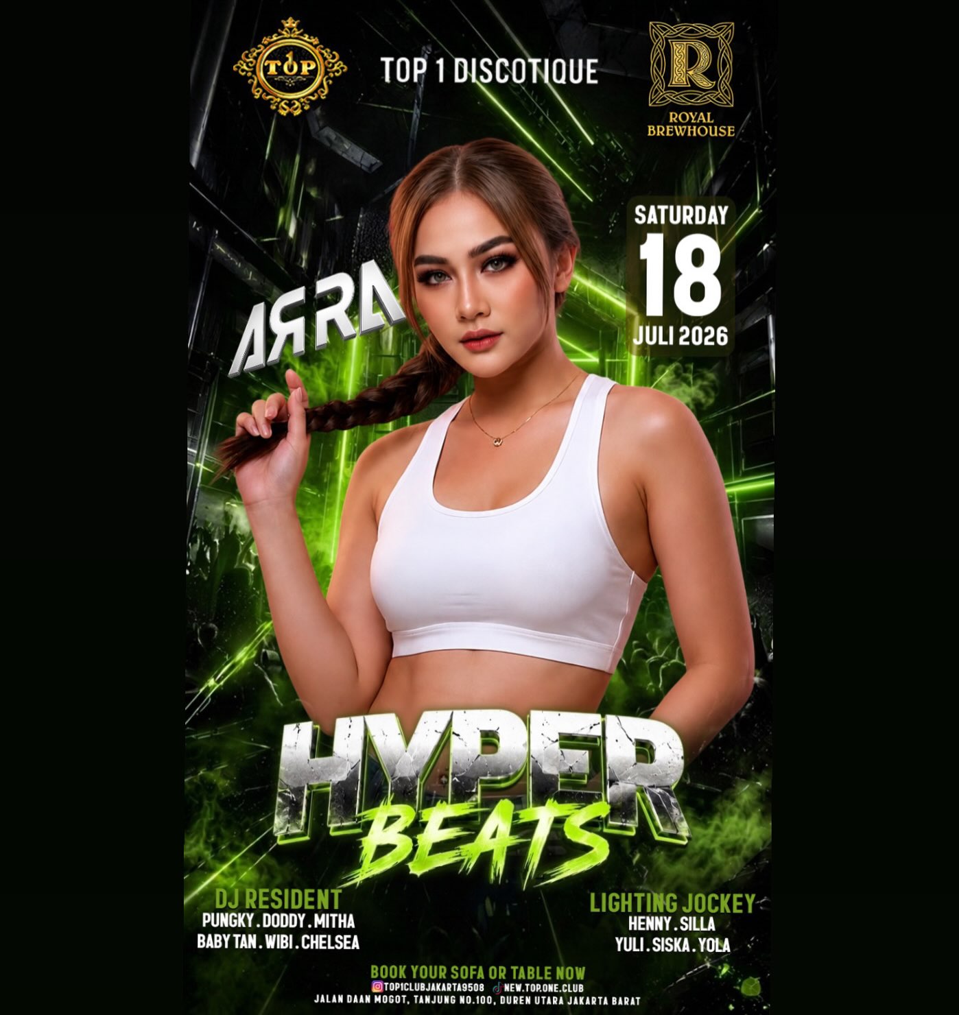 TOP 1 CLUB JAKARTA - HYPER BEATS (ARRA)