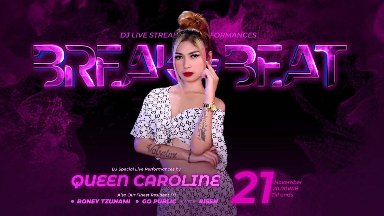 DJ BREAKBEAT QUEEN CAROLINE " BREAK THE BEAT "- LIVE STUDIO 2 MATALELAKI 21/11/2019 