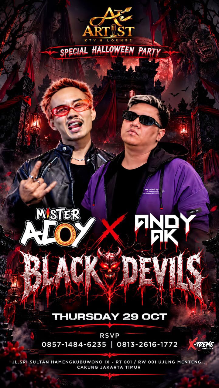 THE ARTIST KTV JAKARTA - BLACK DEVILS (MISTER ACOY X ANDY AK)